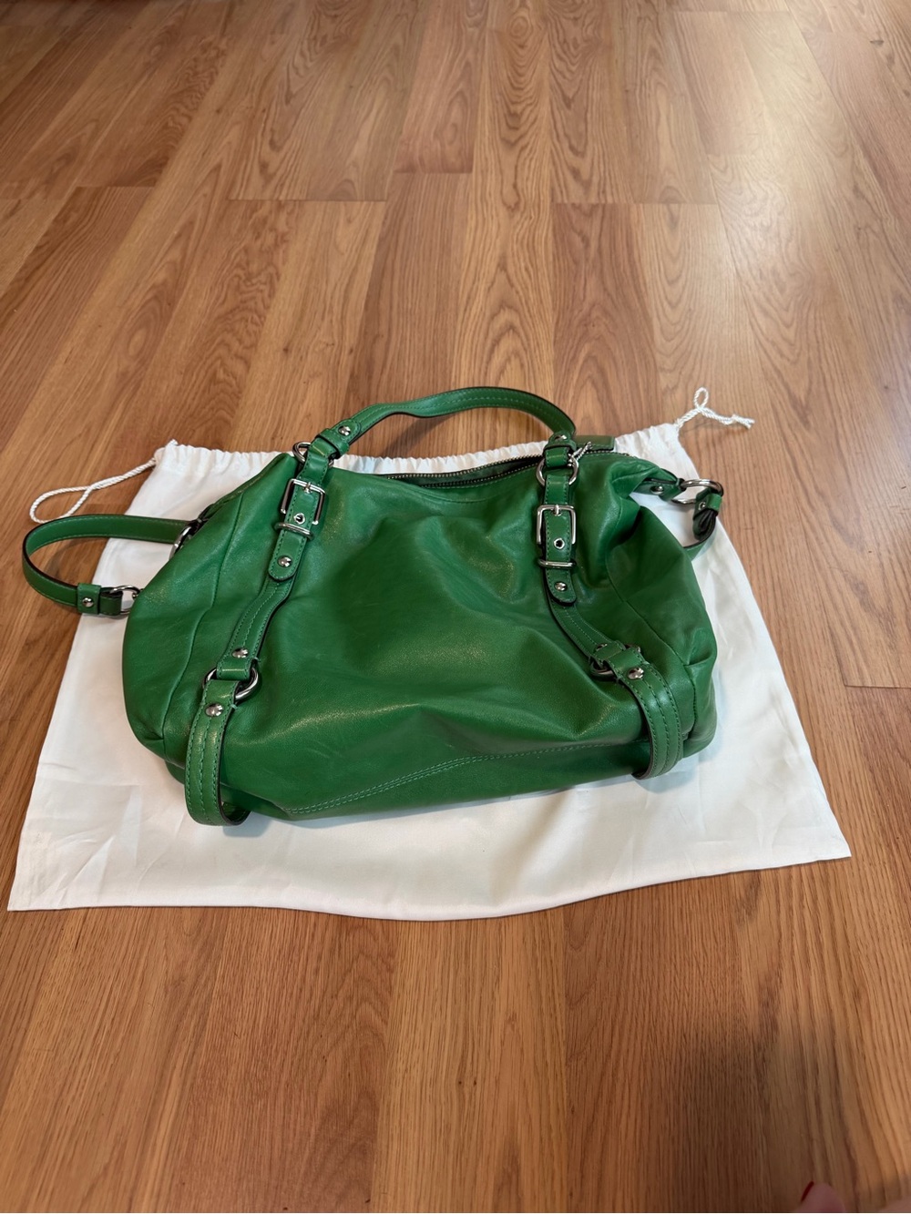 Coach Green Leather Crossbody Bag - Picture 7 of 11